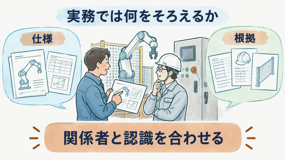 規格資料と設備資料の関係を示す図