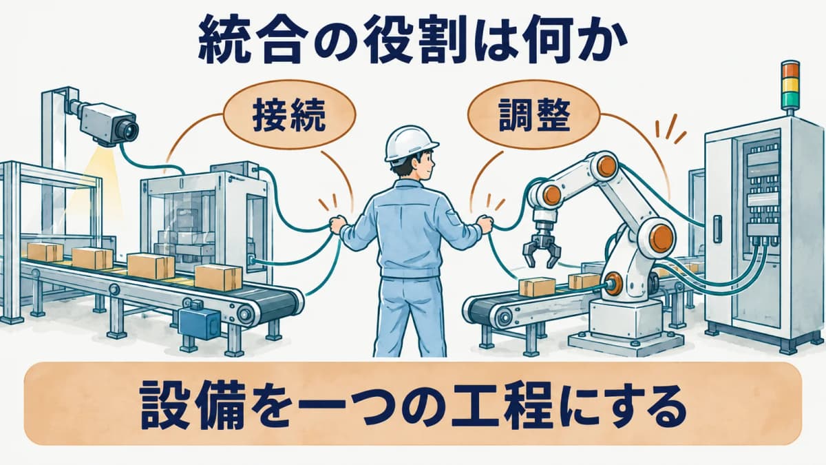 ロボットSIerと自動化装置の関係を示す図