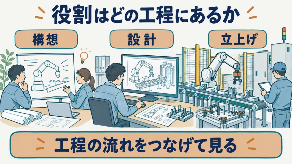 ロボットSIerが関わる設備全体を示す図