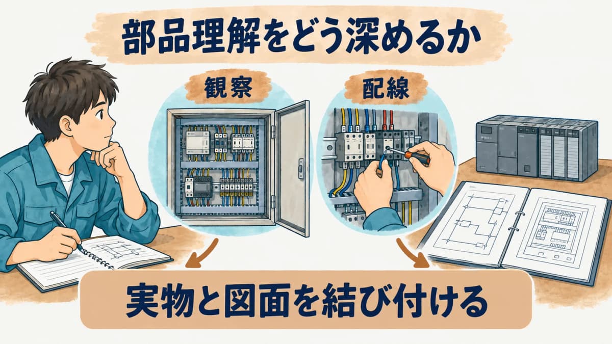 部品名から工程を理解する図